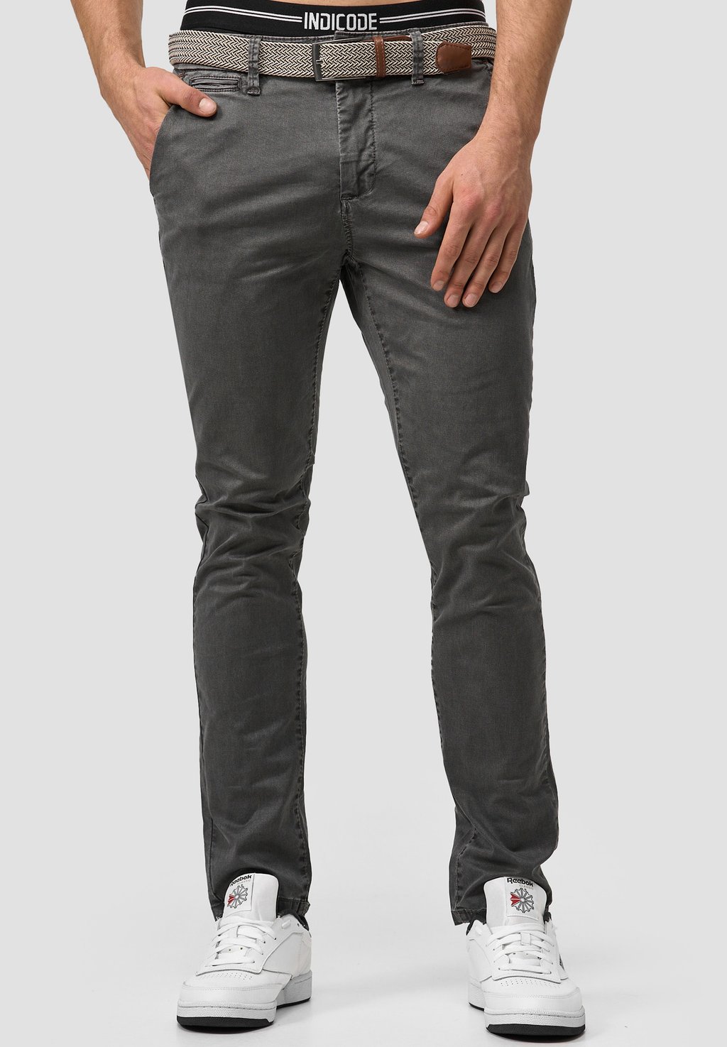 

Чино WALLER INDICODE JEANS, цвет pewter