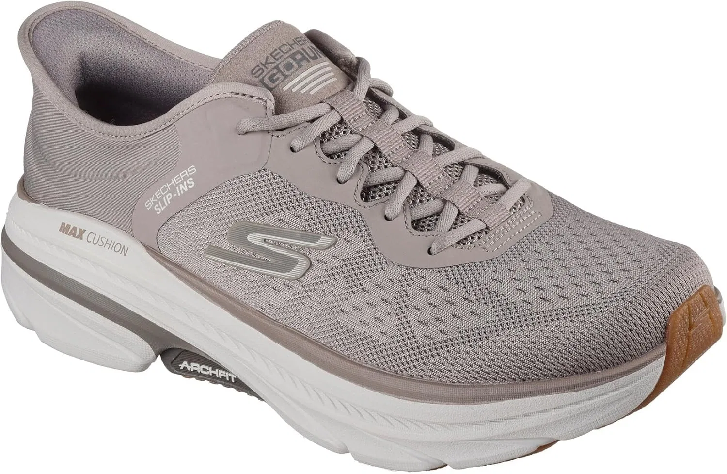 Кроссовки Skechers Men's Max Cushioning Arch Fit 2.0 Antilles, Taupe Textile Synthetic