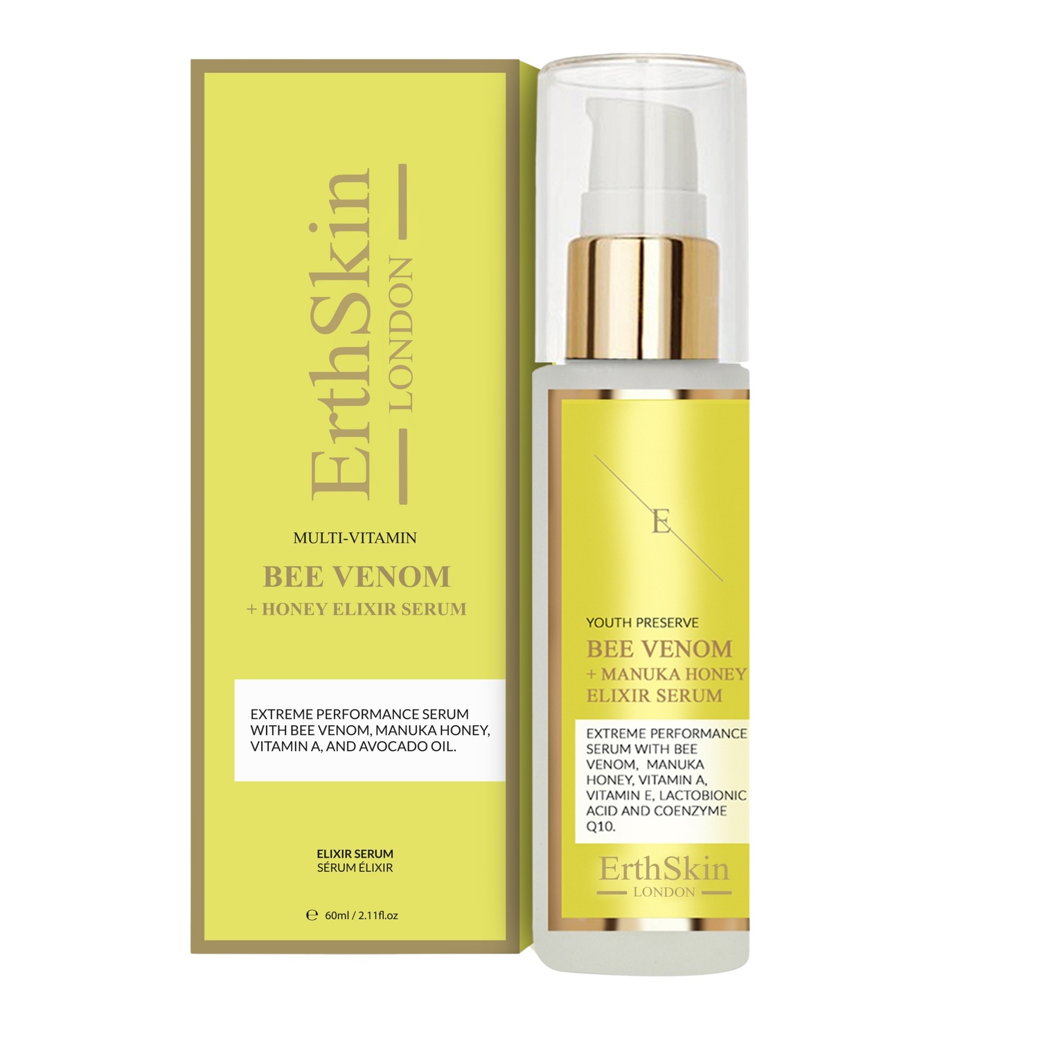 

Сыворотка для лица bienengift + manuka-honig-elixier-serum Erthskin London, количество 1 шт.