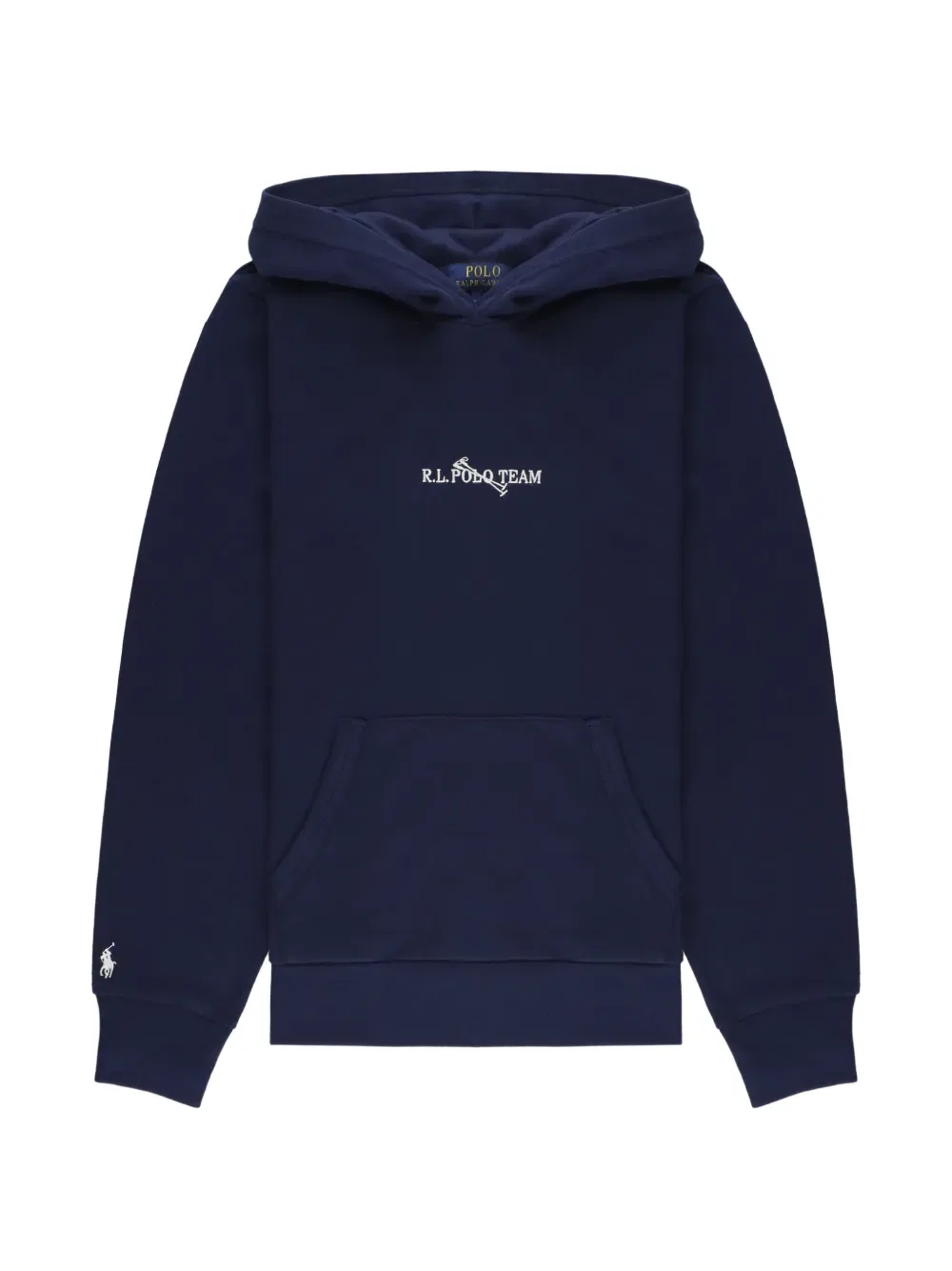 Толстовка с капюшоном и вышивкой Polo Ralph Lauren Kids, синий