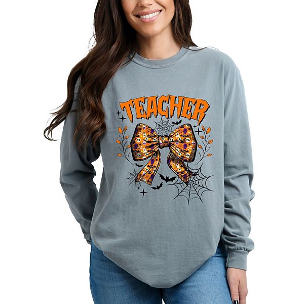 

Футболка Coquette halloween teacher garment dyed long sleeve Simply Sage Market, Grey, Серый, Футболка Coquette halloween teacher garment dyed long sleeve Simply Sage Market, Grey