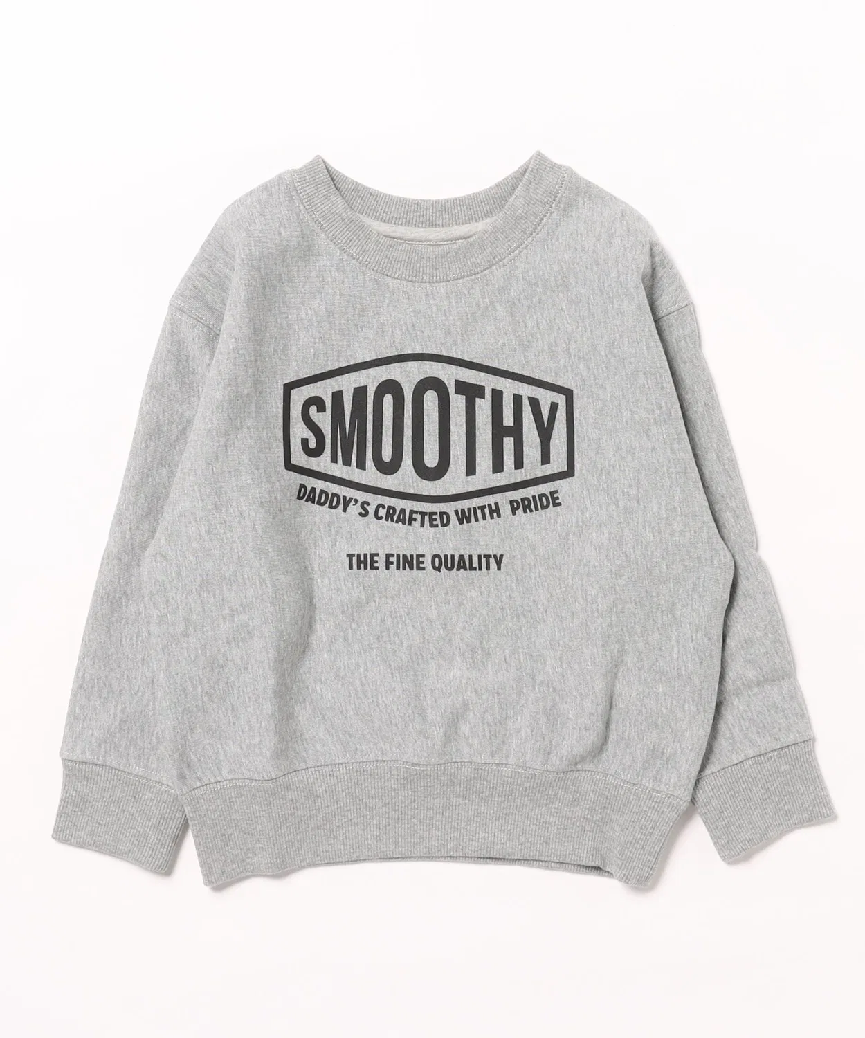 Свитшот с логотипом Smoothy Smoothy, хлопок 100%, цвет хизер-серый — фото 2