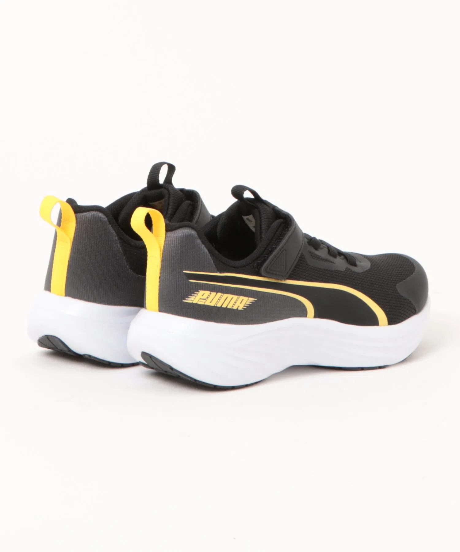 Детские кроссовки PUMA Speed Monster V5 чёрно-жёлтые — фото 2