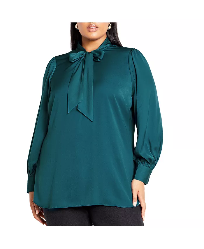

Топ Plus Size In Awe CITY CHIC, синий