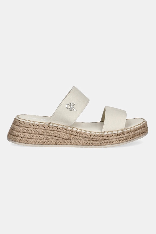 Спортивные шлепанцы SPORTY ROPE MG LTH WEBBING Calvin Klein Jeans, бежевый — фото 2