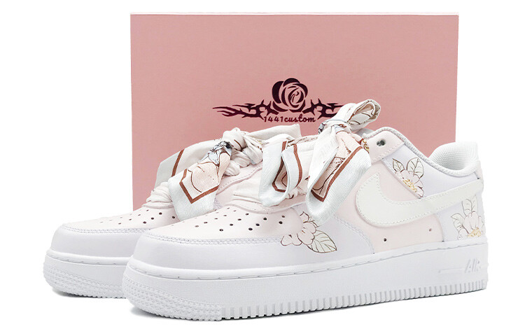 

Кроссовки Nike Air Force 1 Skateboard Shoes Women's Low-Top Pink White