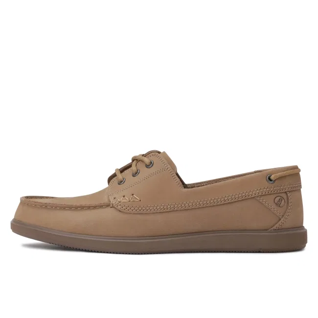 Мужские повседневные топсайдеры коричневые от Clarks — фото 2
