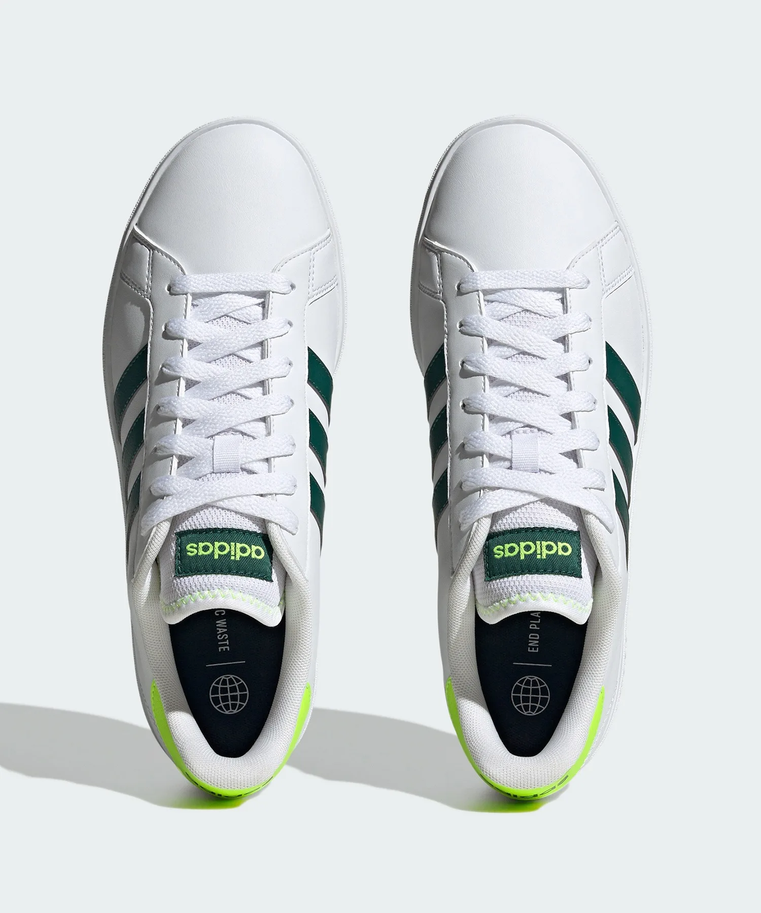 Кроссовки из переработанных материалов GrandCourt TD adidas Lifestyle черно-белые — фото 3