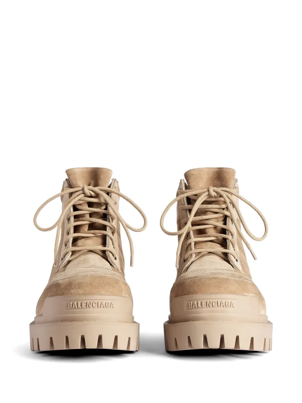 Ботинки Strike Combat BALENCIAGA, бежевый — фото 2