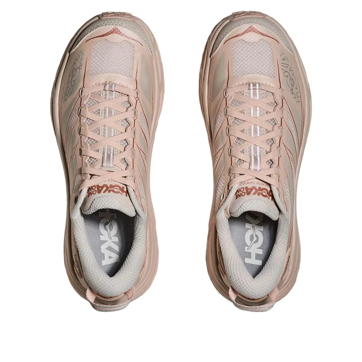 Кроссовки HOKA ONE ONE Mafate Speed 2 'Beech Wood Stucco', розовый — фото 3