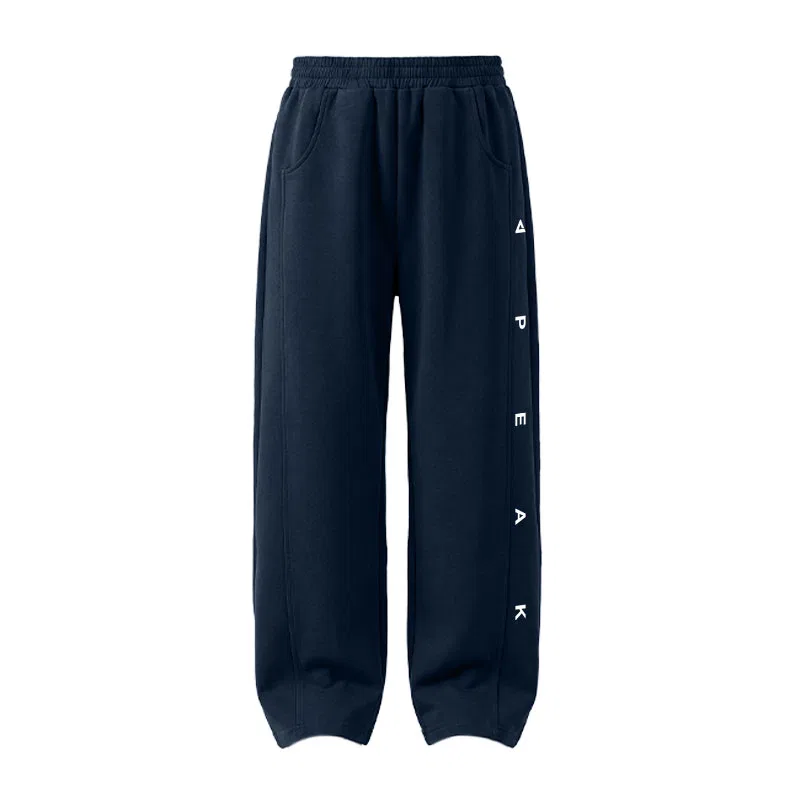 Спортивные штаны PEAK Navy Blue/PK Text Logo Left K