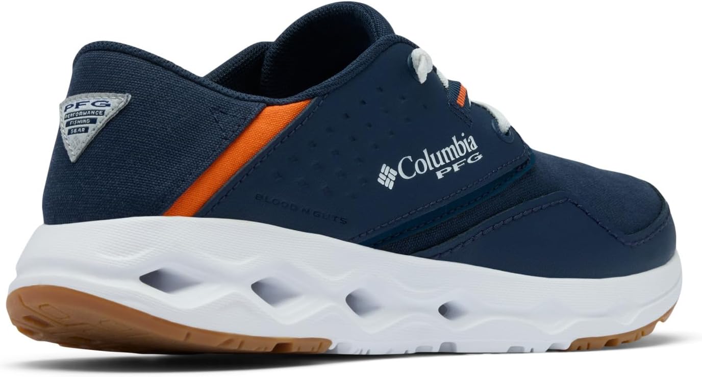 Мужские лодочные туфли Columbia PFG Bahama X Relaxed, синий/оранжевый — фото 3