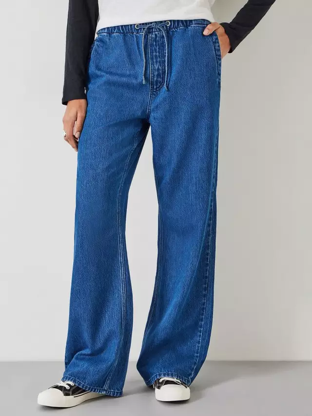 

Джинсы HUSH Slouchy Tie Waist, цвет blue denim