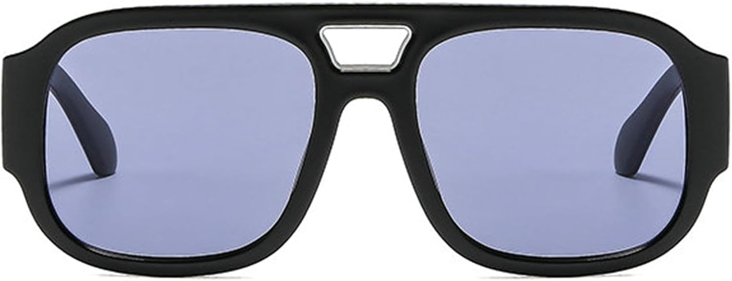 

Винтажные солнцезащитные очки-пилот Helena с двойной перемычкой, для женщин и мужчин, квадратная толстая оправа, модные, увеличенного размера, в стиле 70-х, солнцезащитные очки UV400, C4