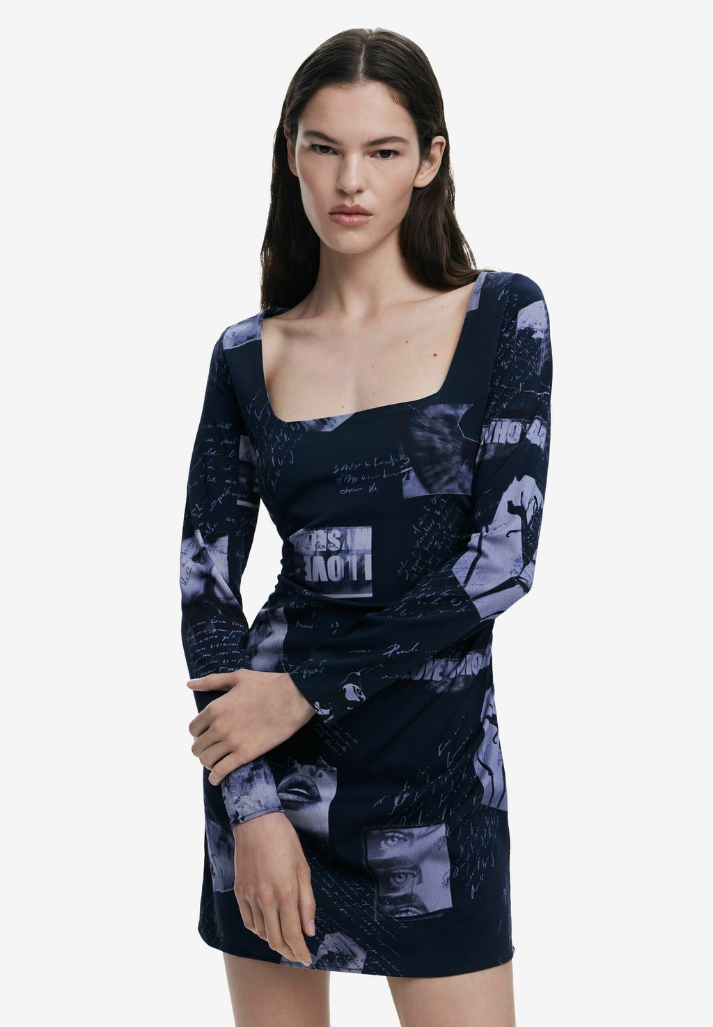 

Платье-трансформер POSTCARD SQUARE NECK Desigual, синий