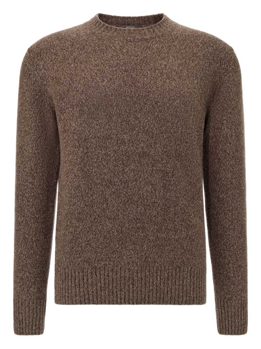 

Пуловер с круглым вырезом Boggi Milano, коричневый
