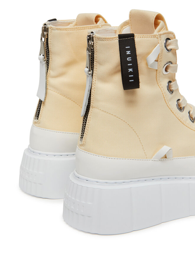 Кроссовки из ткани Matilda Canvas High 30103-025 Inuikii, бежевый — фото 4