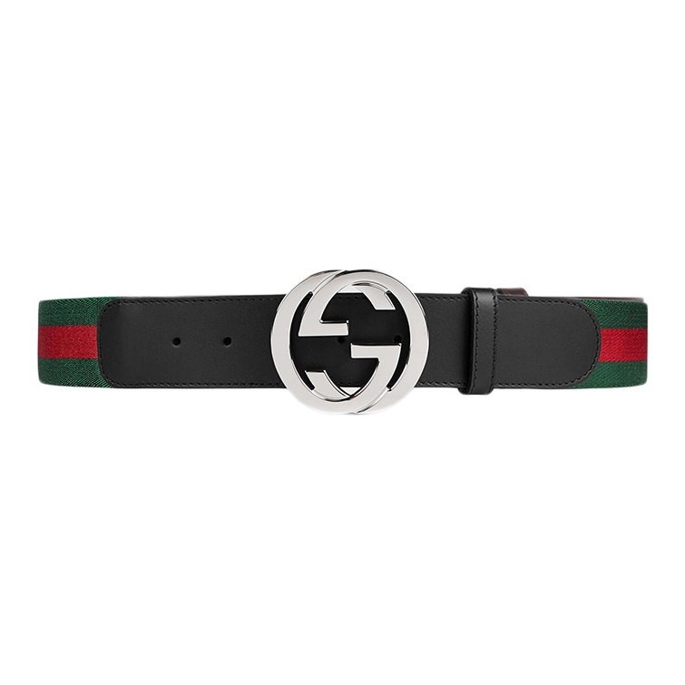 

GUCCI Веб-ремень с G-образной пряжкой, Black