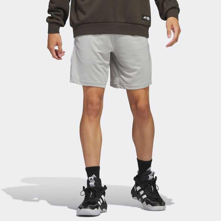 Мужские баскетбольные шорты Metallic Gray Adidas, металлический серый — фото 3