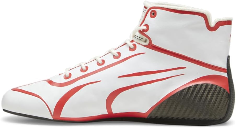 Кроссовки PUMA мужские Scuderia Ferrari Speedcat Pro Joshua Vides высокие повседневные - красные — фото 3