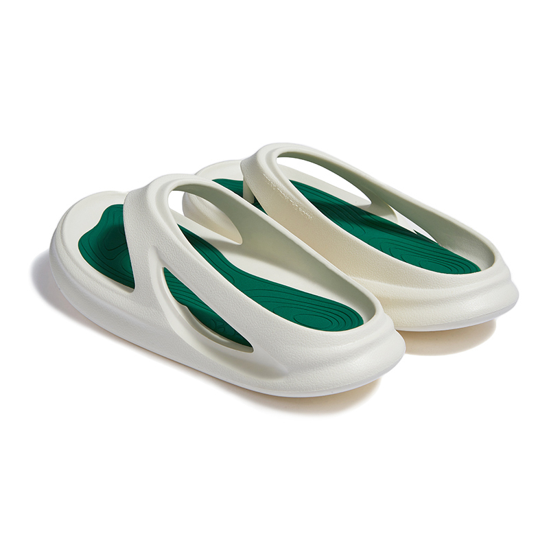 0592 Сланцы унисекс светло-зелёные в горошек, цвет Dot Green (Flip-Flops) — фото 2