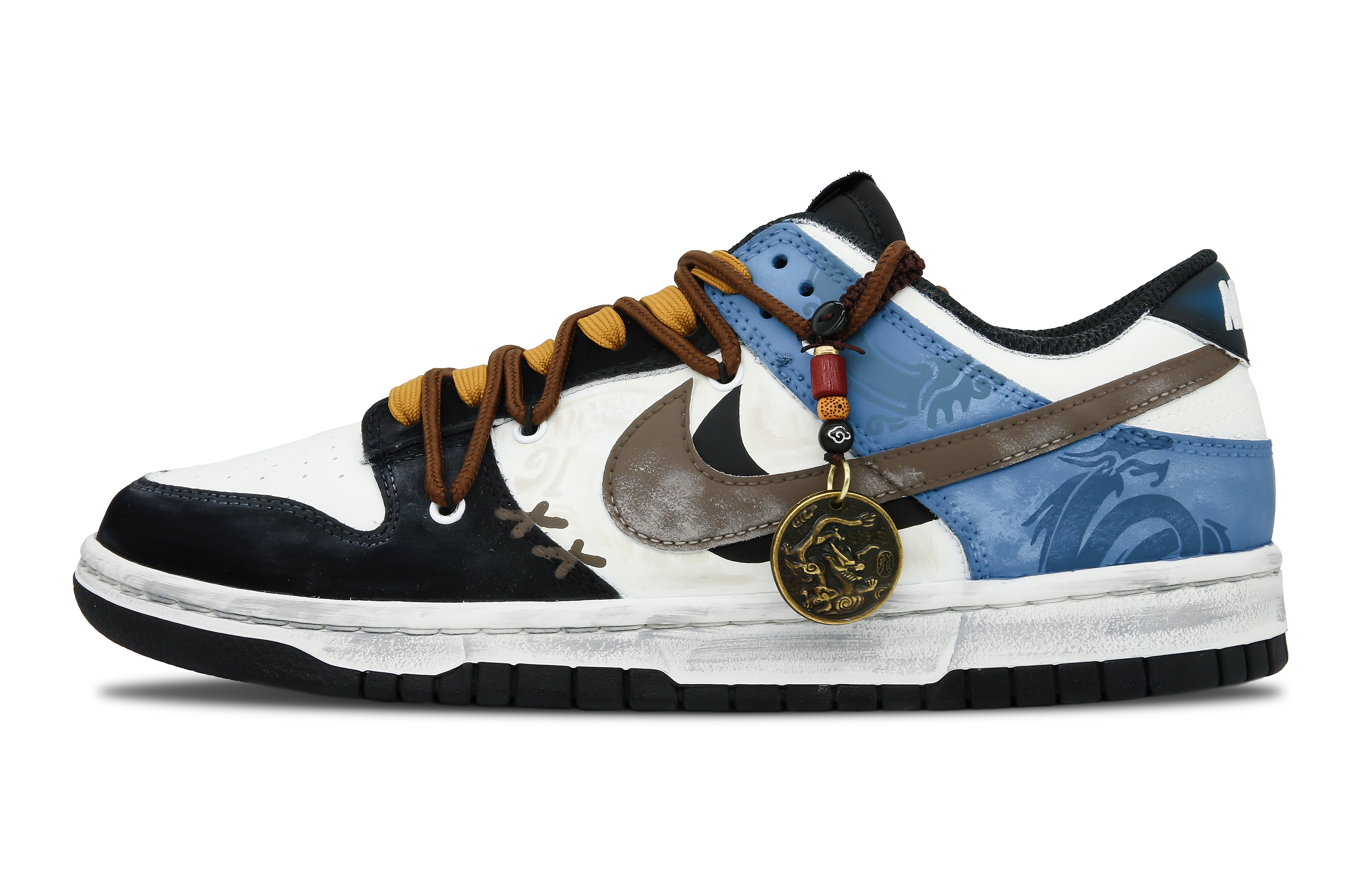 

Кроссовки Nike Dunk Skateboard Shoes Men Low-Top Blue/Brown