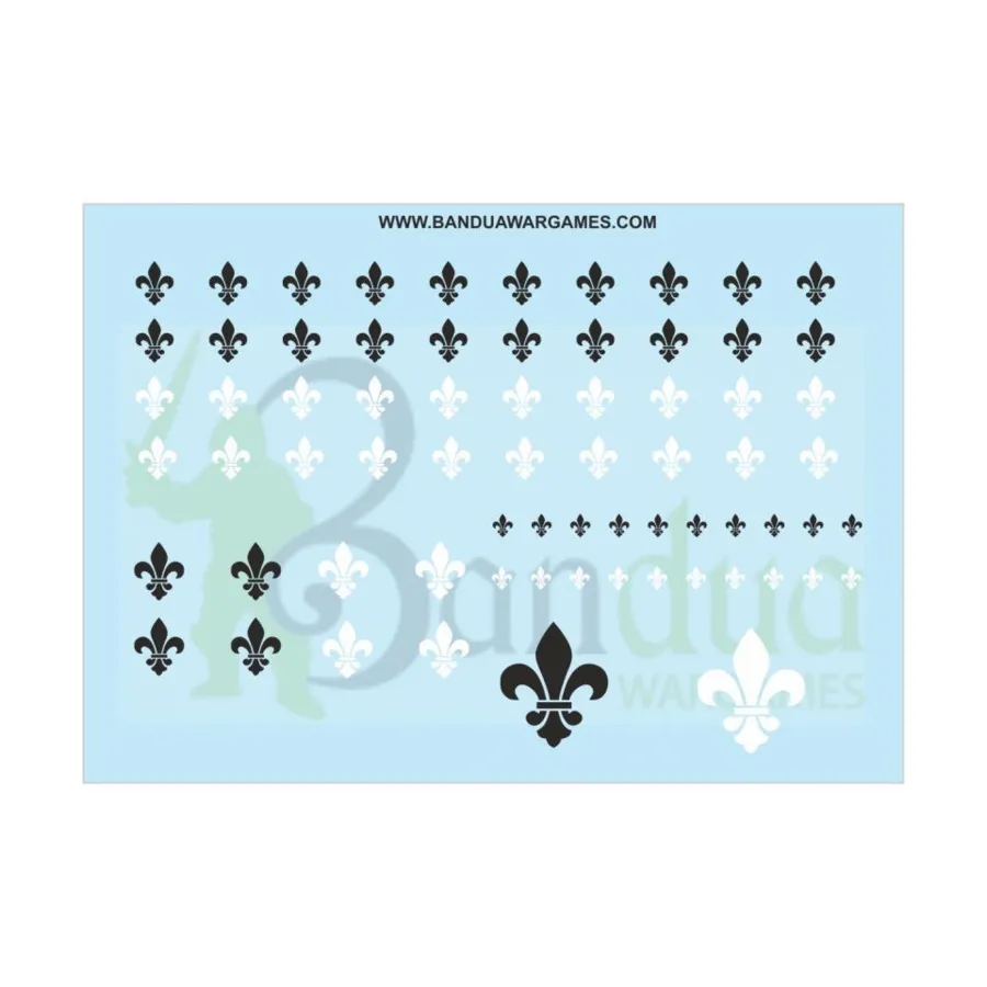 

Лист с наклейками Flour de Liz, Decal Sheets (Bandua Wargames)