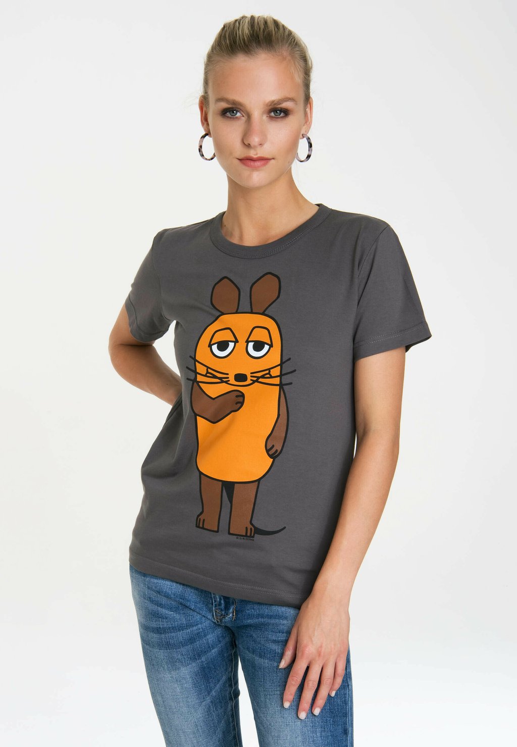 

Футболка с принтом DIE SENDUNG MIT DER MAUS LOGOSHIRT, цвет grau