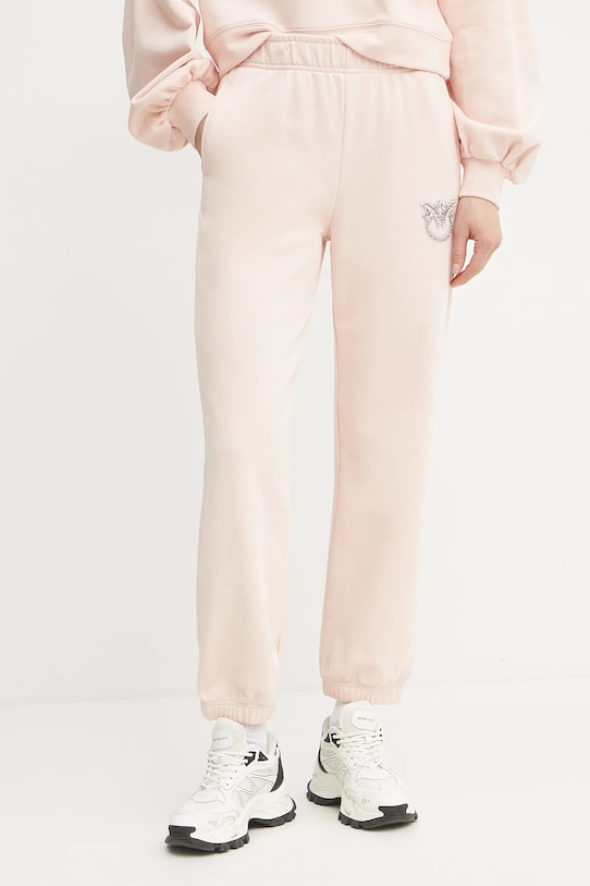 

Хлопковые спортивные брюки Pinko, бежевый