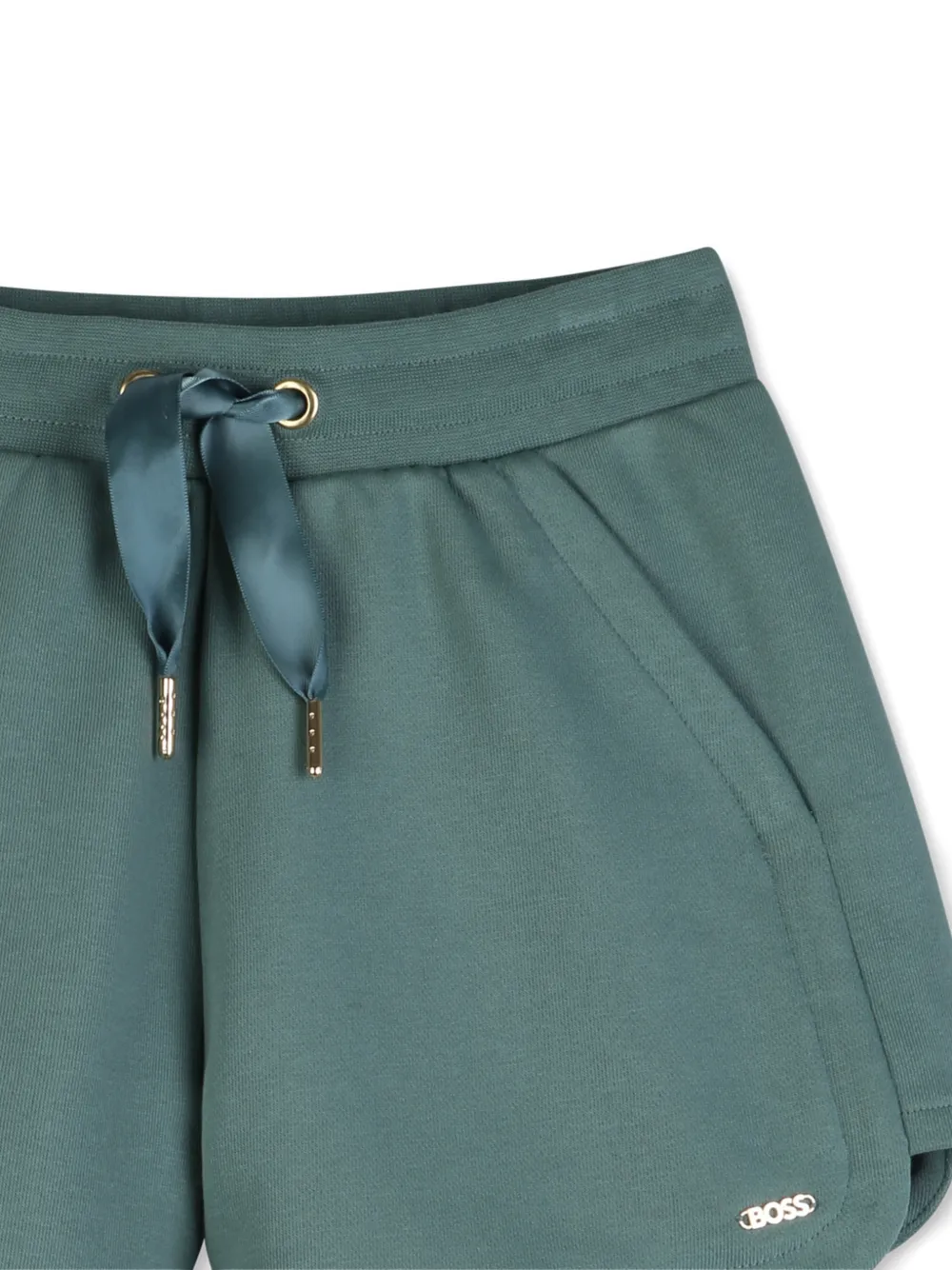 Шорты с кулиской Boss Kidswear, зеленый — фото 3