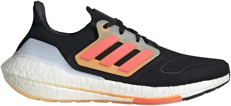 Мужские беговые кроссовки adidas Ultraboost 22, черный/оранжевый — фото 2