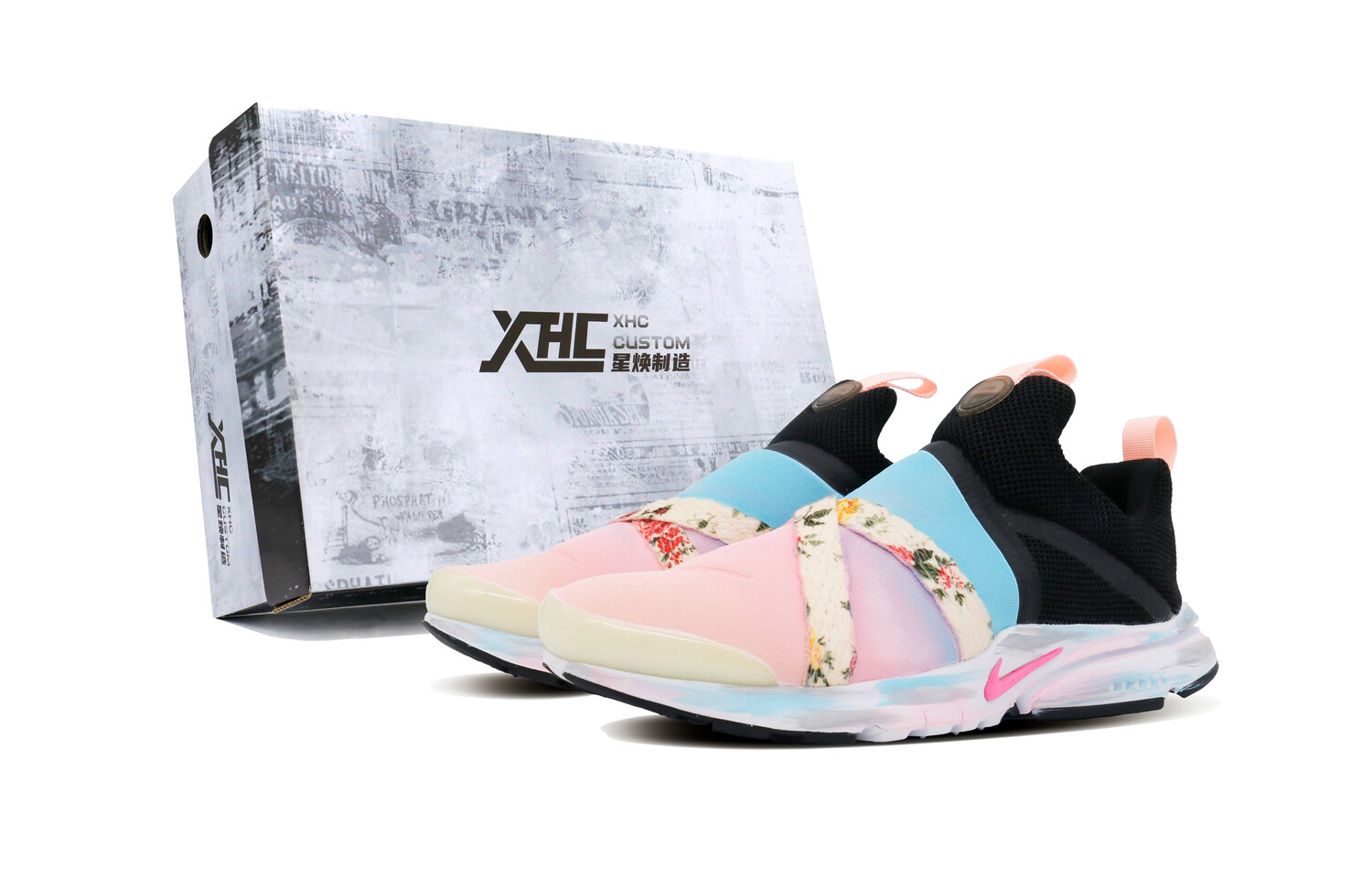 

Кроссовки Nike Presto Extreme Lifestyle Shoes Women's Low-top Meter/Blue/Black, розовый