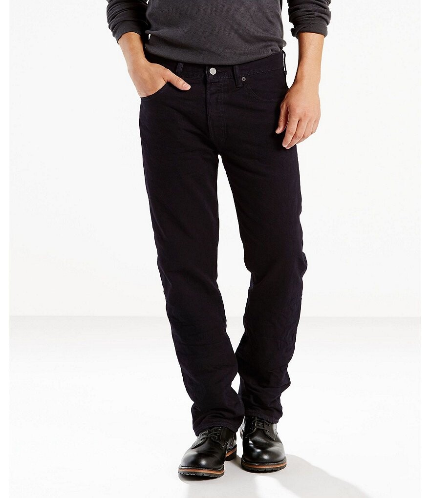 

Джинсы стрейч оригинального кроя Levi's Big & Tall 501 Stretch, черный