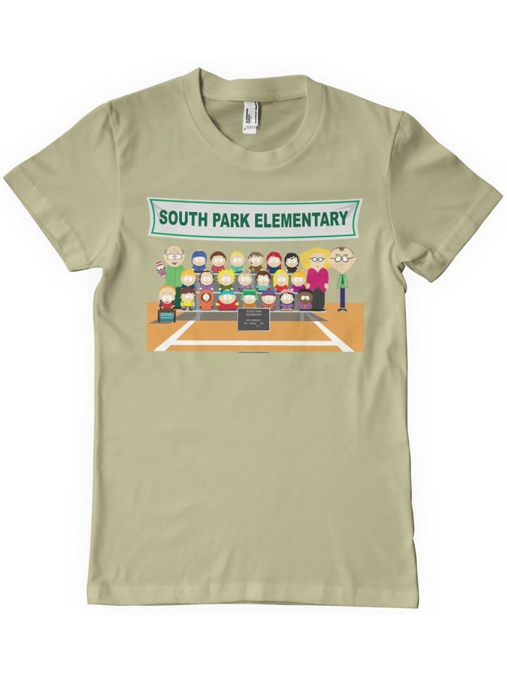 

South Park Футболка "Elementary T-Shirt" цвета хаки