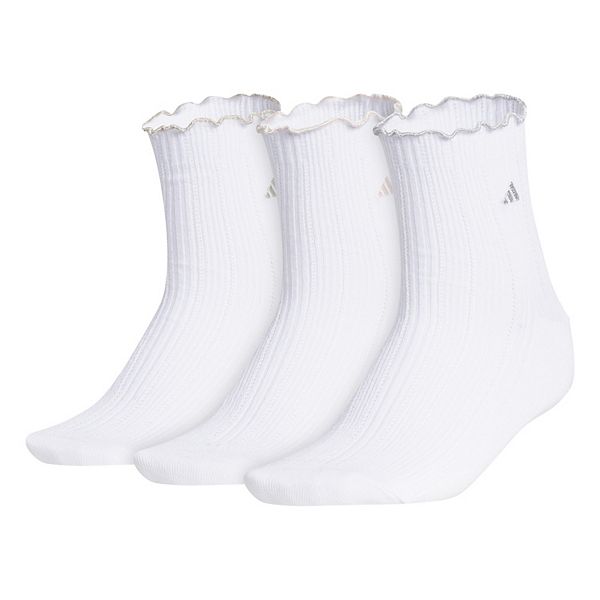 

Женские спортивные носки с рюшами 3 шт Adidas, White Metallic