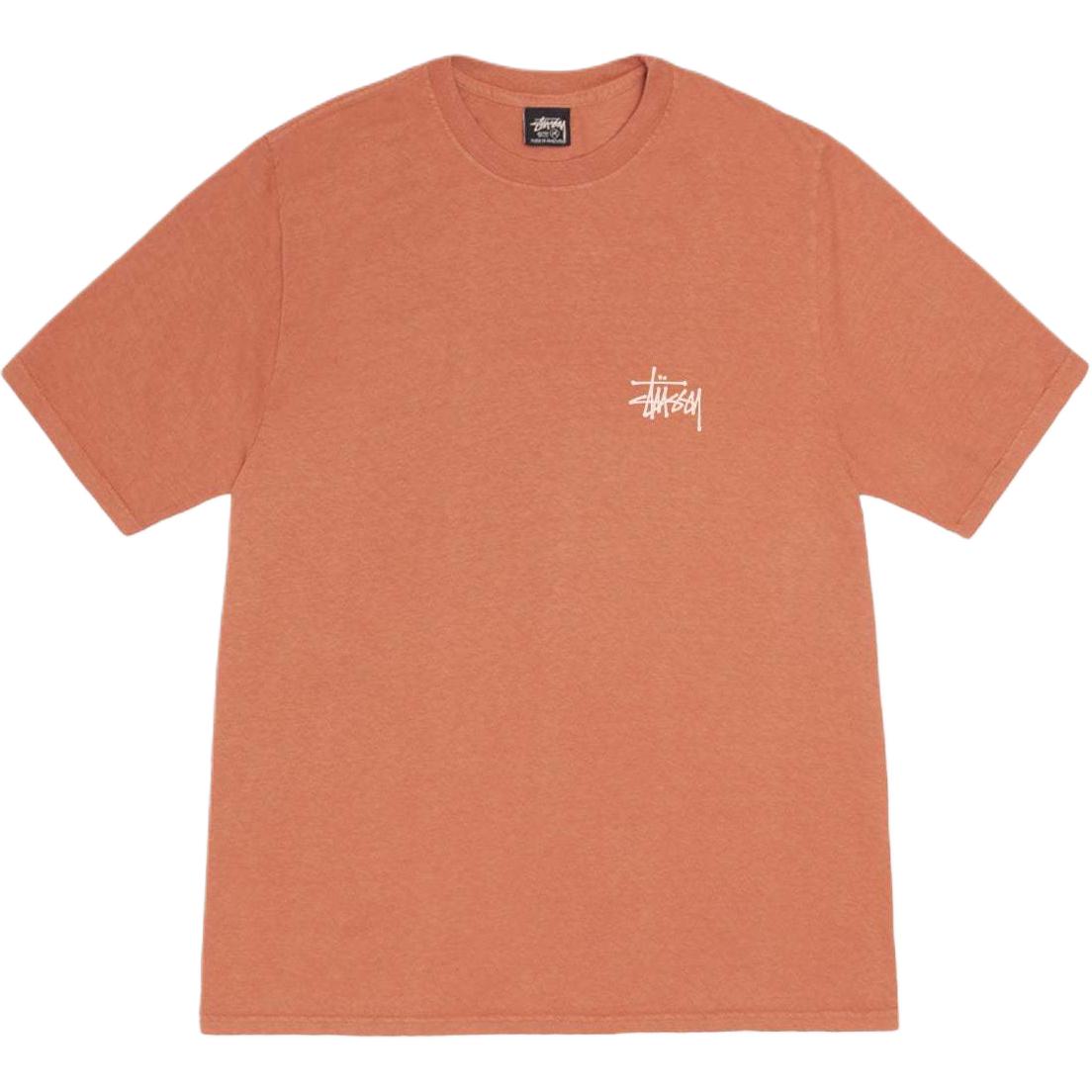 Футболка Stussy, пигментная краска, производство США, белая — фото 3