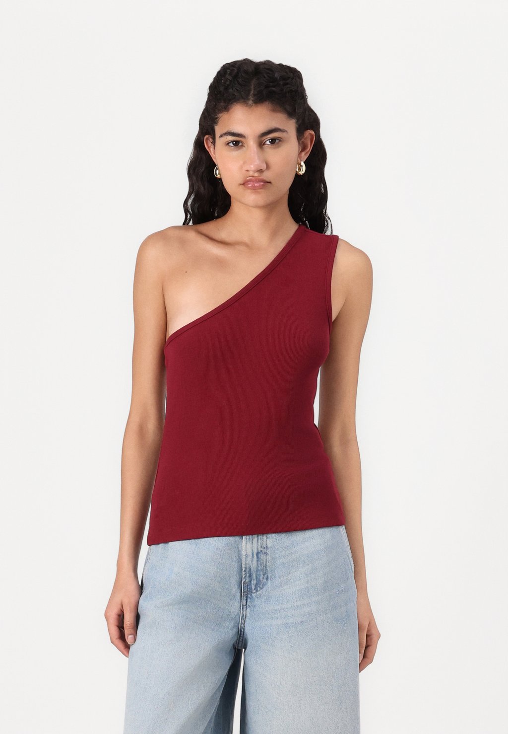 

Топ JXFUNDA ONE SHOULDER JJXX, темно-красный