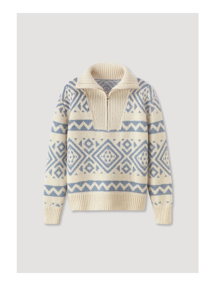 

Пуловер Hessnatur Strick Troyer Relaxed, цвет helles jeansblau