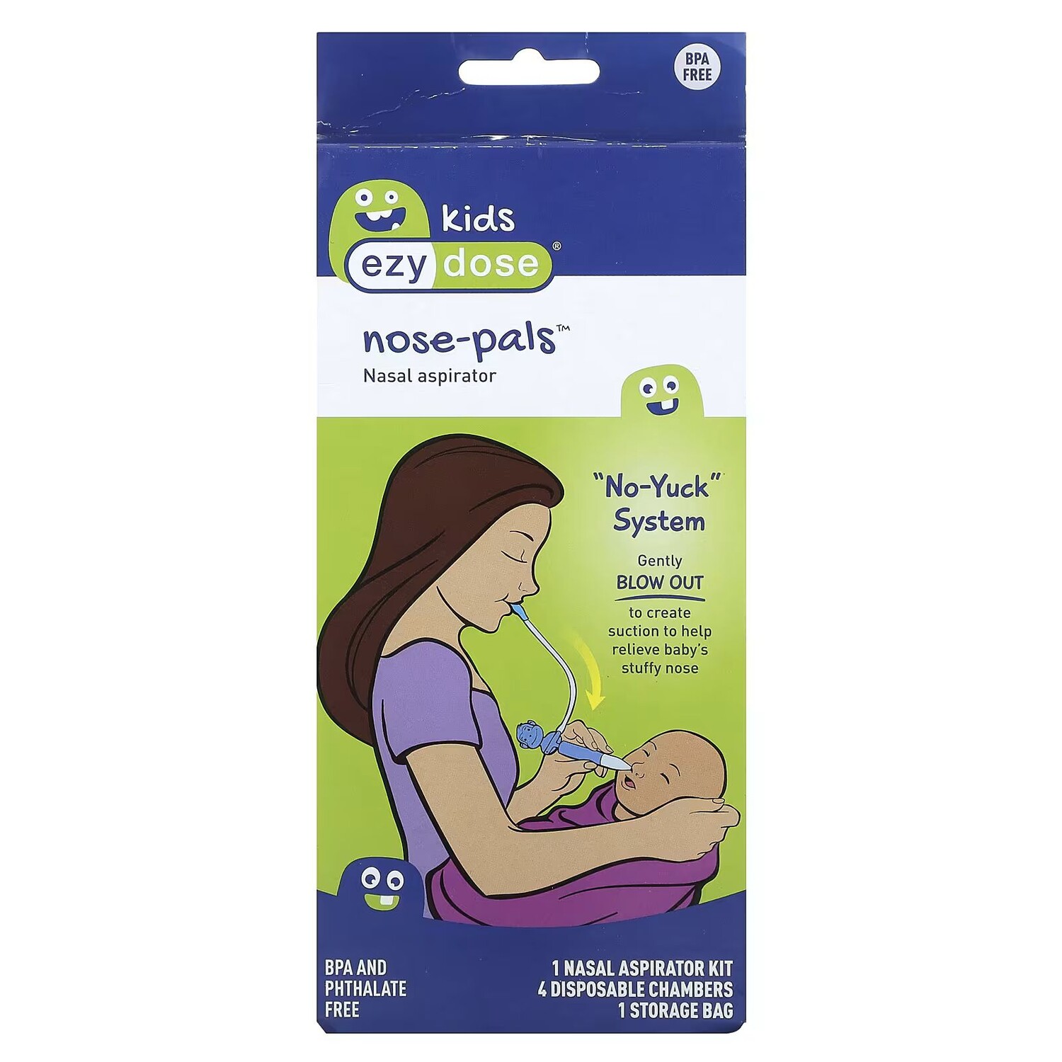 

Kids, Nose-Pals, Назальный аспиратор, набор из 6 предметов Ezy Dose