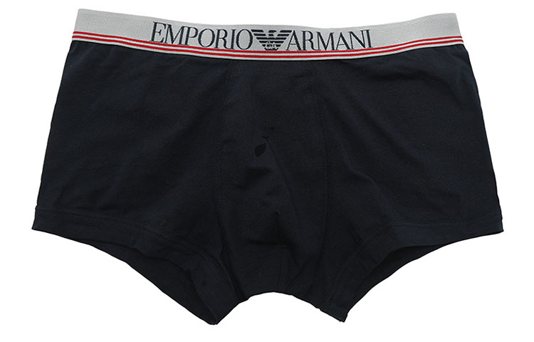 Мужские боксеры EMPORIO ARMANI, белый/красный/темно-синий (набор из 3 штук) — фото 4