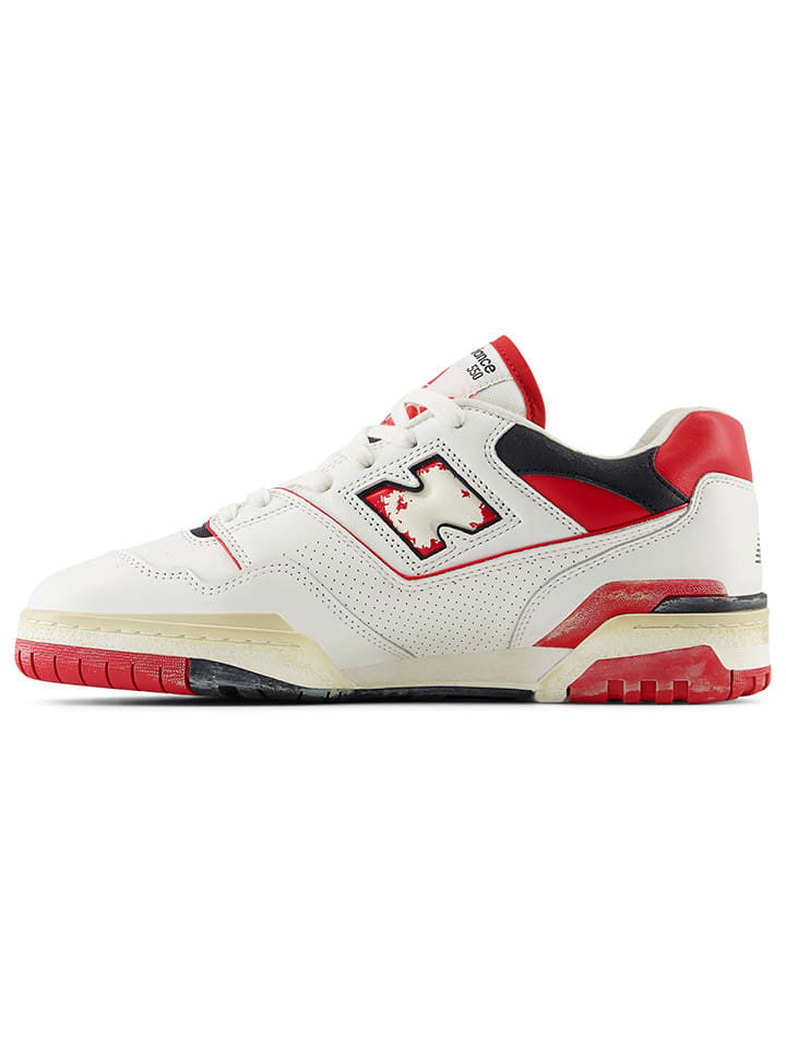 Кроссовки на шнуровке 550 New Balance, цвет creme/rot — фото 3