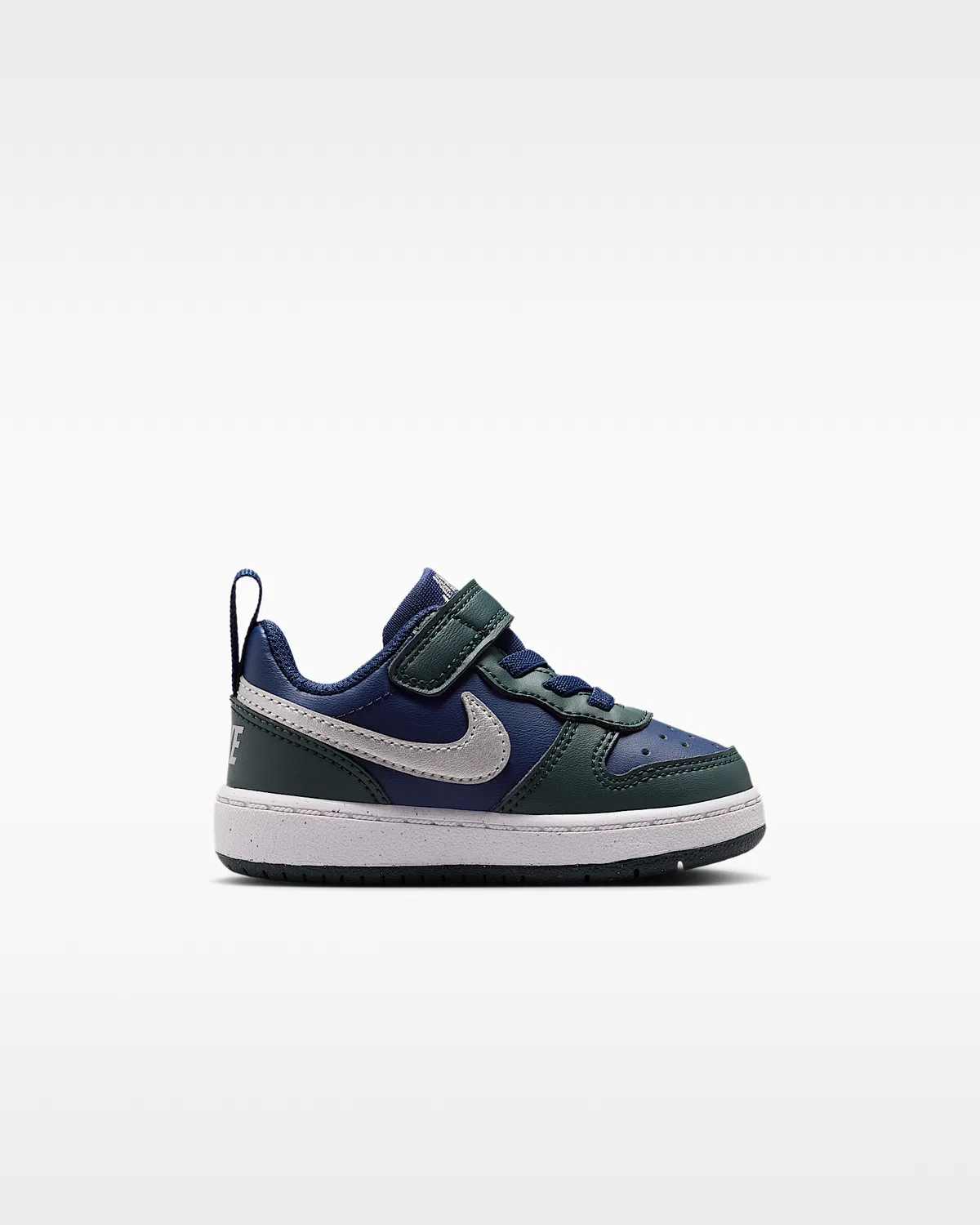 Кроссовки Nike Court Borough Low Recraft для малышей, Midnight Navy/Seaweed/White/Metallic Silver — фото 3
