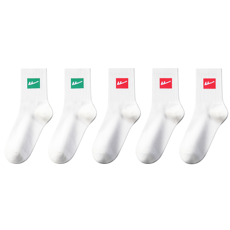 

Носки Warrior до середины голени мужские, 5 пар, [5 Pack]Green 2+Red 3