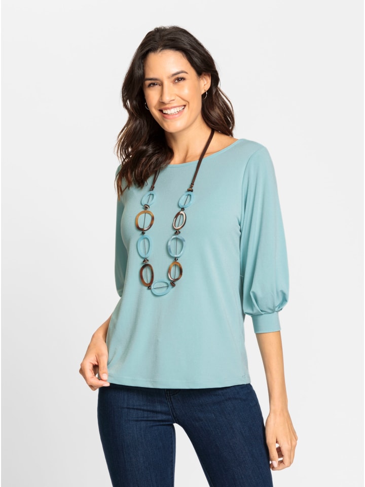 

Рубашка с рукавами 3/4 цвета лайма и мяты WITT WEIDEN