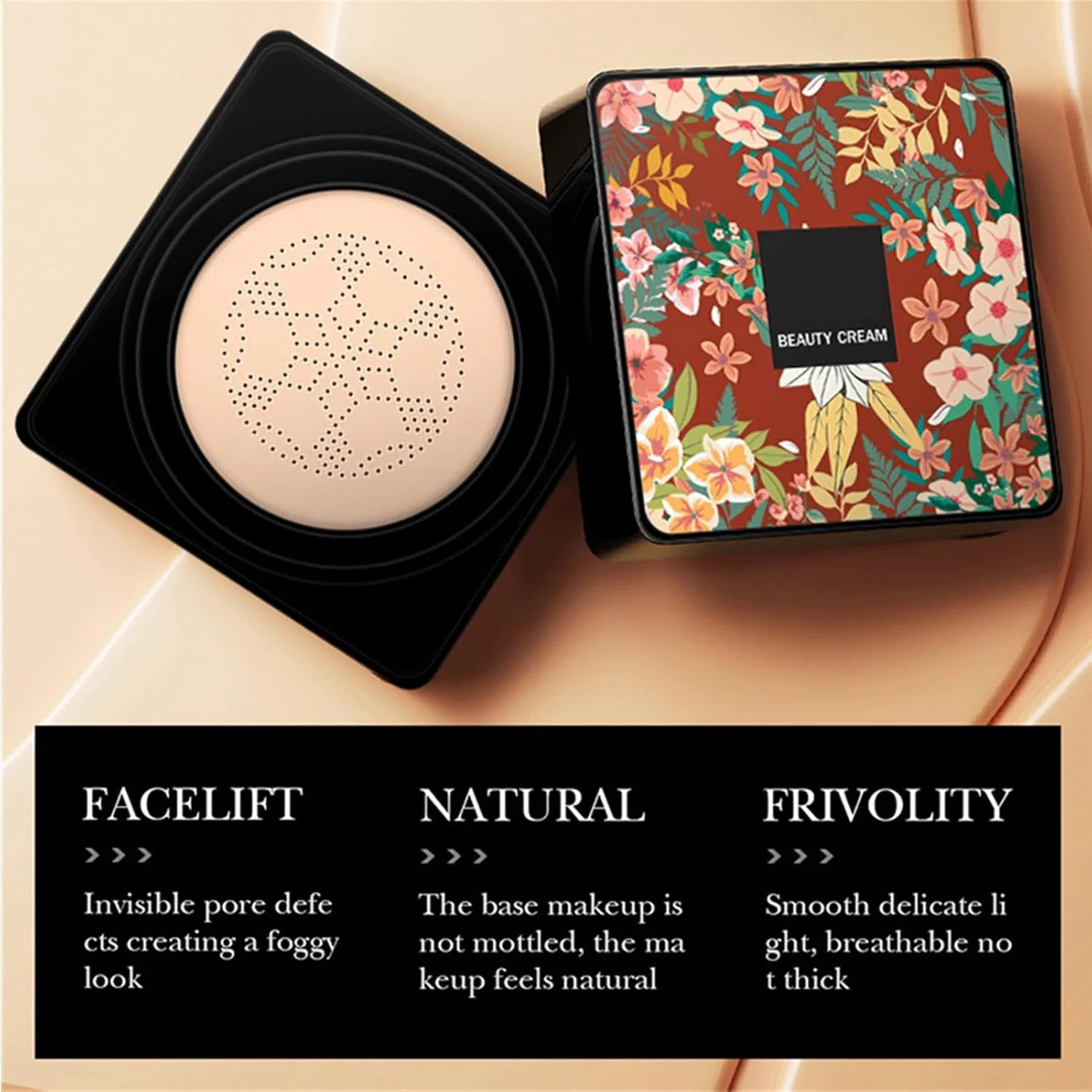 BB-крем Air Cushion с грибной губкой увлажняющий Natural Color — фото 4