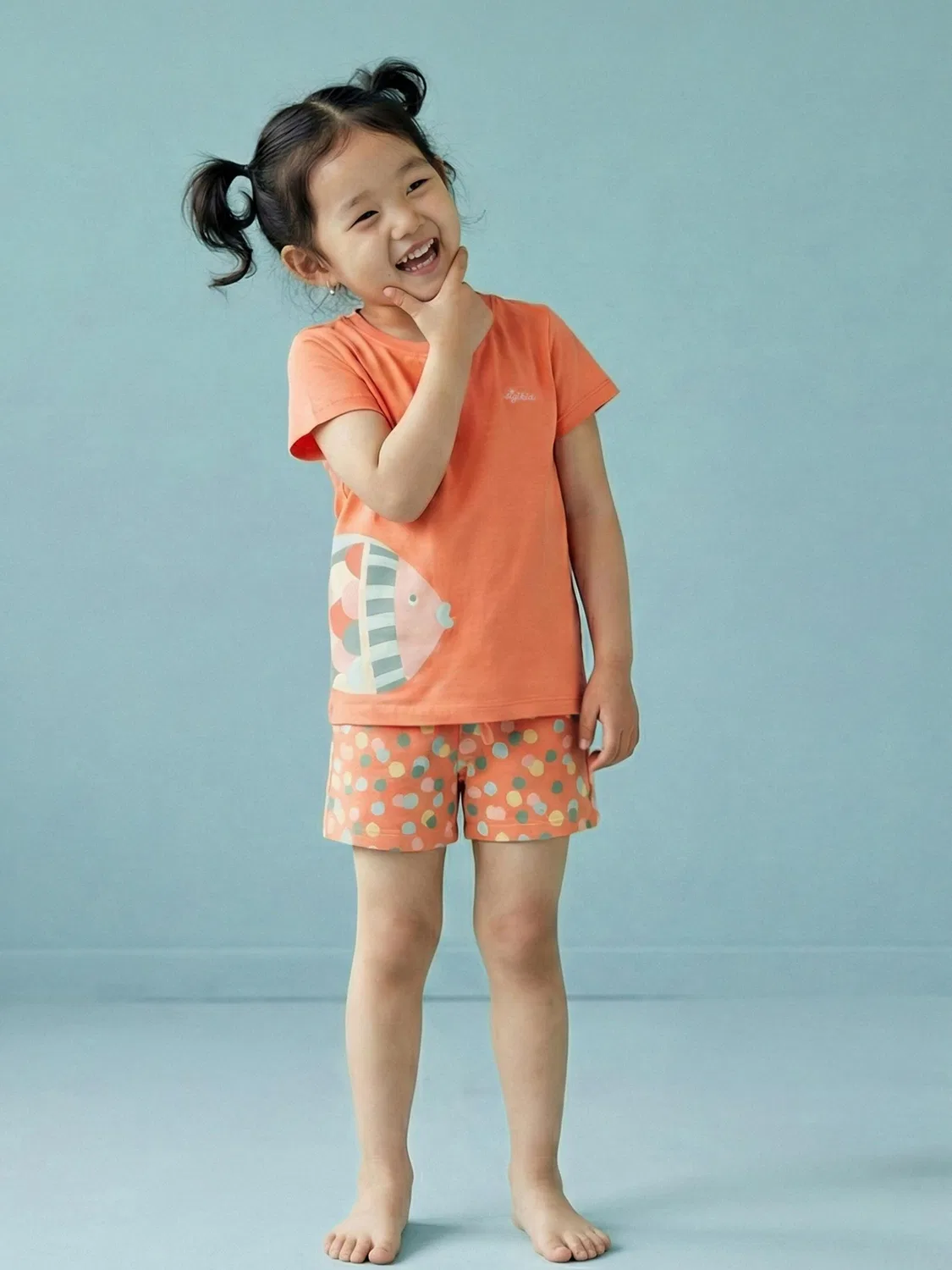 Sigikid Пижама Shorty Pajama Nachtwäsche, светло-оранжевый