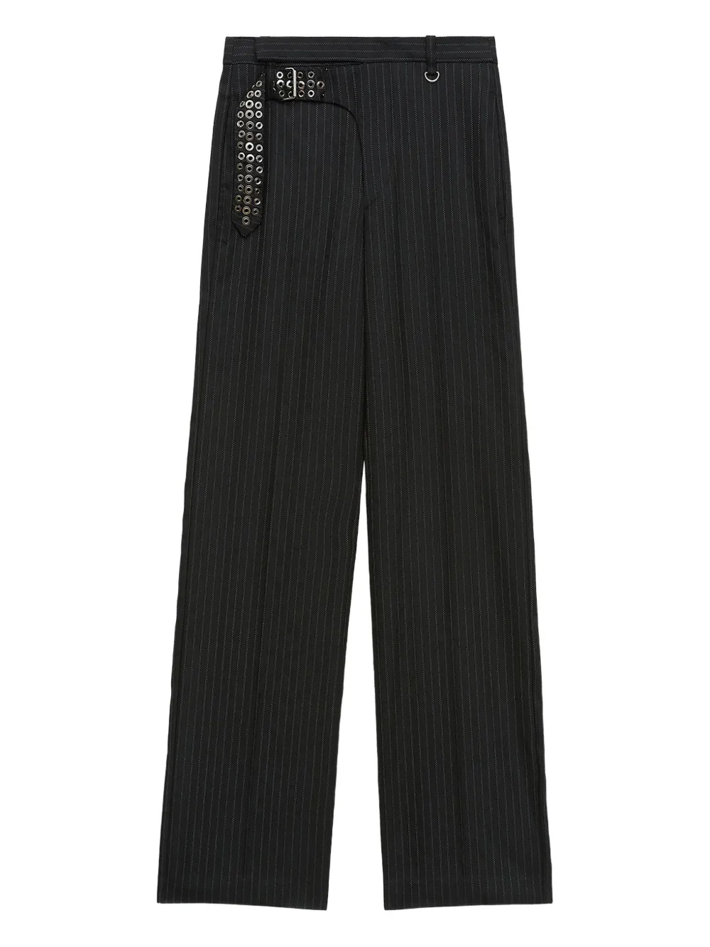 

Брюки в полоску с металлической отделкой ISABEL MARANT, черный