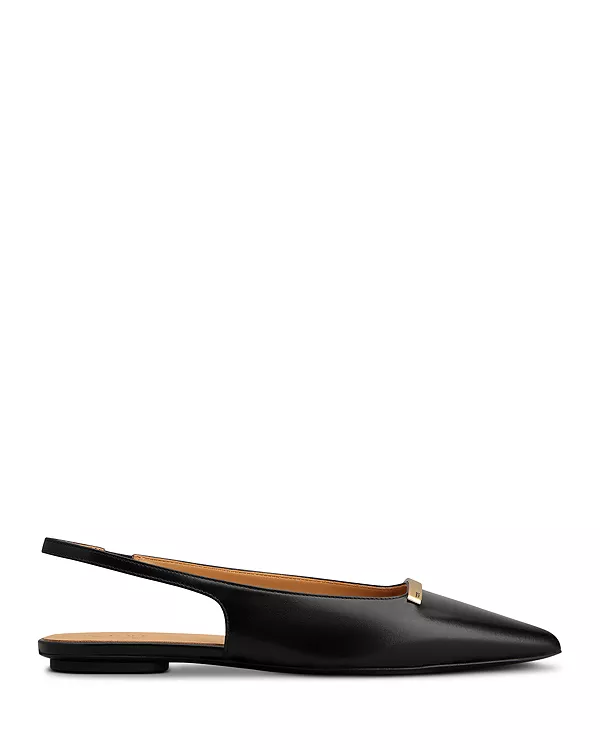 Женские балетки с открытой пяткой Tod'S, черный — фото 2
