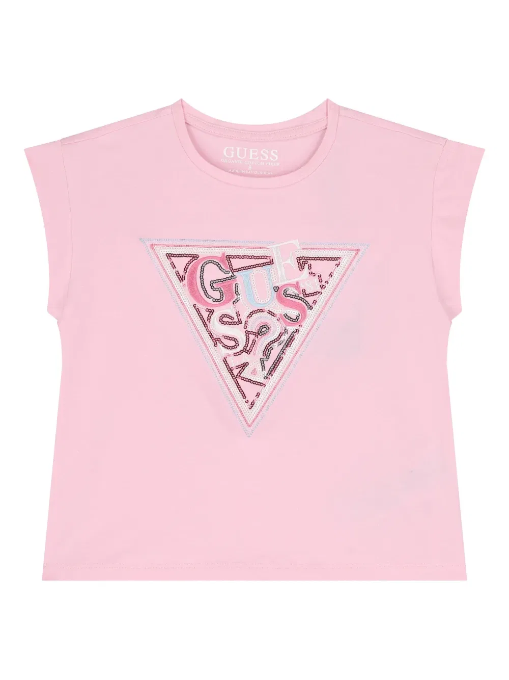 Футболка с логотипом Guess Kids, розовый
