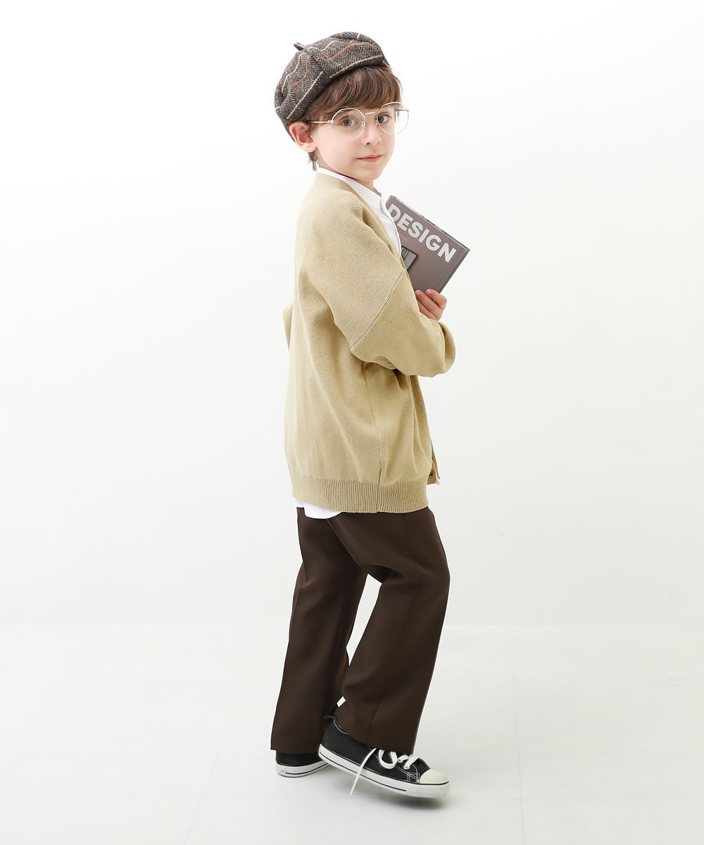 100% хлопок, моющийся, свободный кардиган из хлопка, модель 2025AW Devirock, Light Brown — фото 3